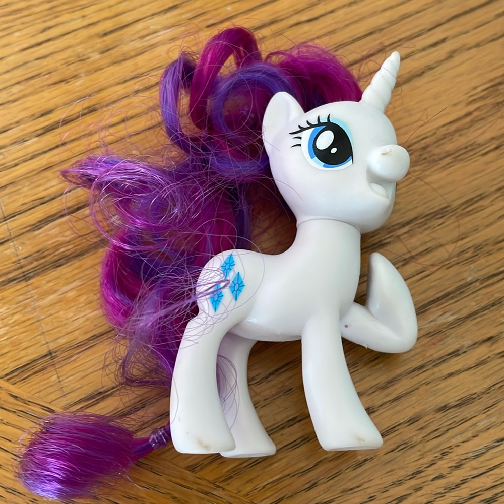 My Little Pony Rarity Unicorn 2016 Hasbro 3" Brushable Figure